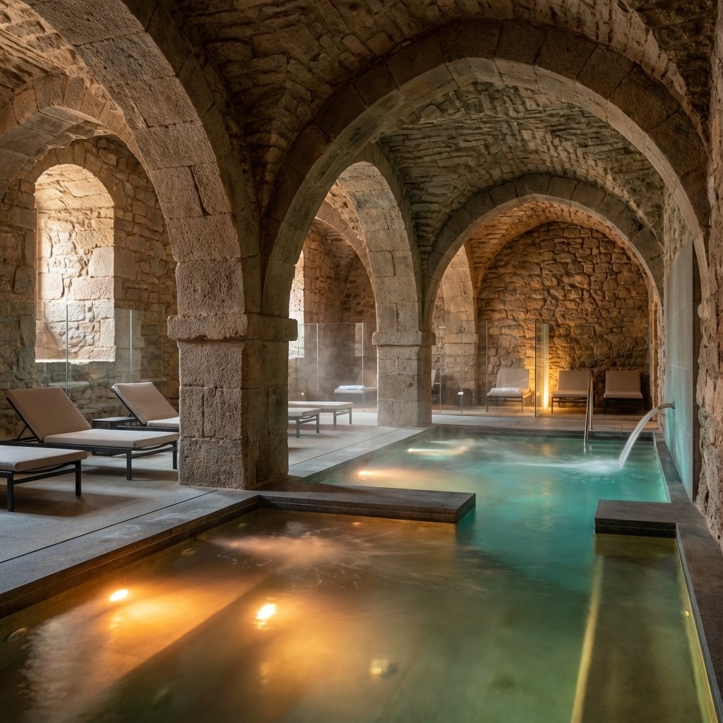 Cadena Paradores de España. Imagen conceptual generada con IA; no es una fotografía documental del establecimiento.